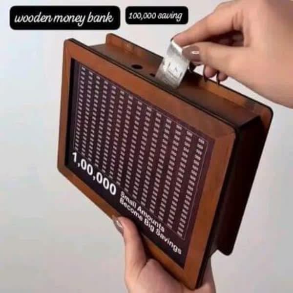 Wooden money bank  - Wholesale Toys & Return Gifts India