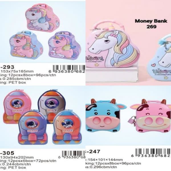 Metal money bank  - Wholesale Toys & Return Gifts India