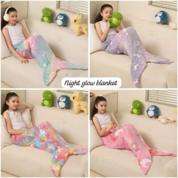 Marmaid glow blanket  - Wholesale Toys & Return Gifts India
