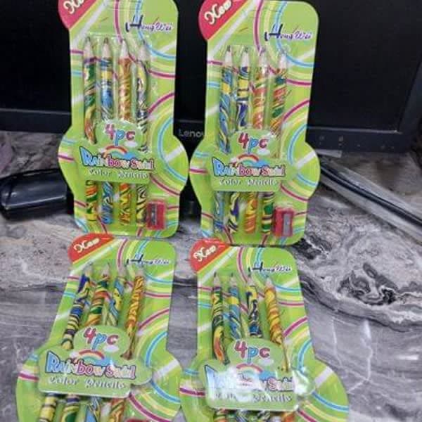 Rainbow pencil gift set  - Wholesale Toys & Return Gifts India