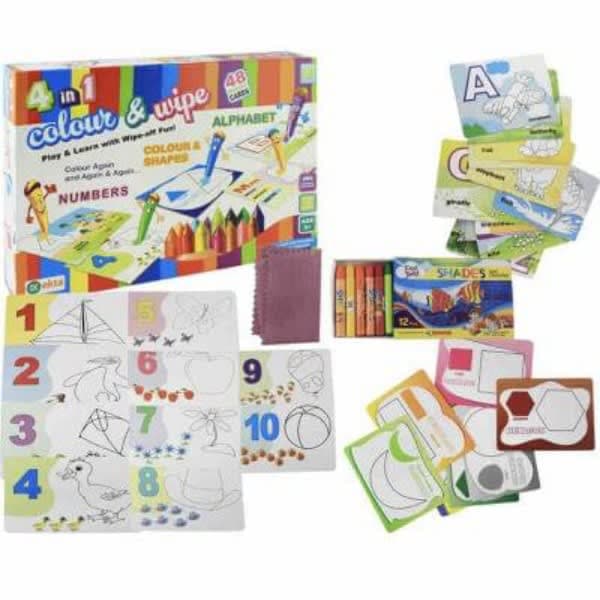 Number colour and wipes - Wholesale Toys & Return Gifts India