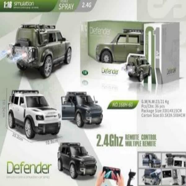 Rc defender big size 1:16 scale model with double smoke app controlale & rechargeable  - Wholesale Toys & Return Gifts India