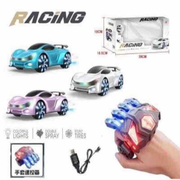 R/C CONCEPT RACING CAR GLOVES CONTROL DRIFT LIGHT & DOUBLE SPRAY RECHARGEABLE ( VIDEO ) - Wholesale Toys & Return Gifts India