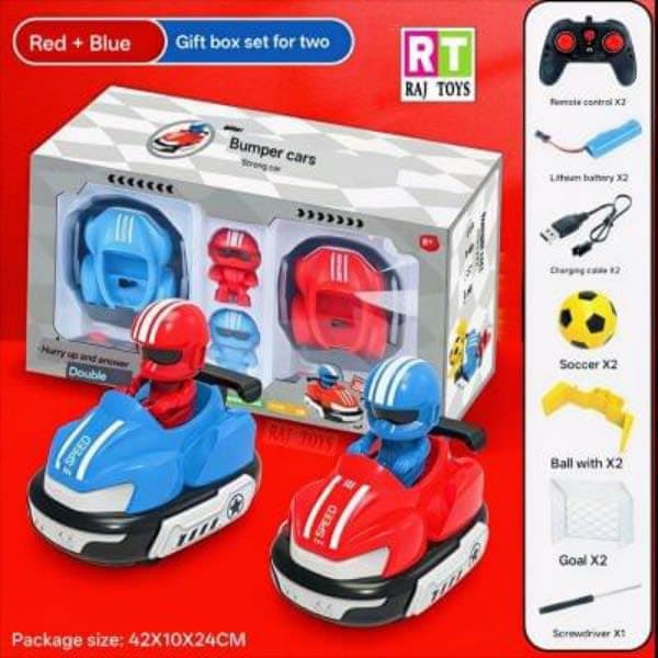 R/C BUMPER FOOTBALL CAR 2 PLAYER RECHARGEABLE - Wholesale Toys India