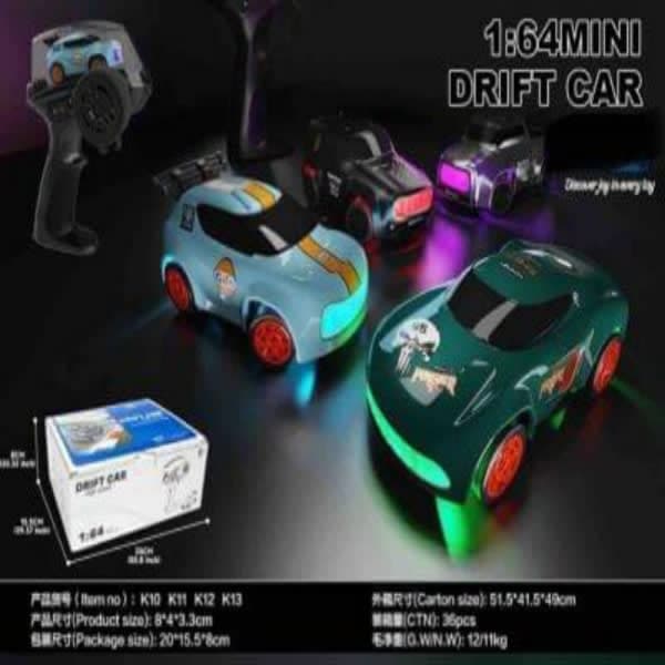 R/C DRIFT MINNI CAR 1:64 SCALE MODEL CHARGEABLE - Wholesale Toys & Return Gifts India