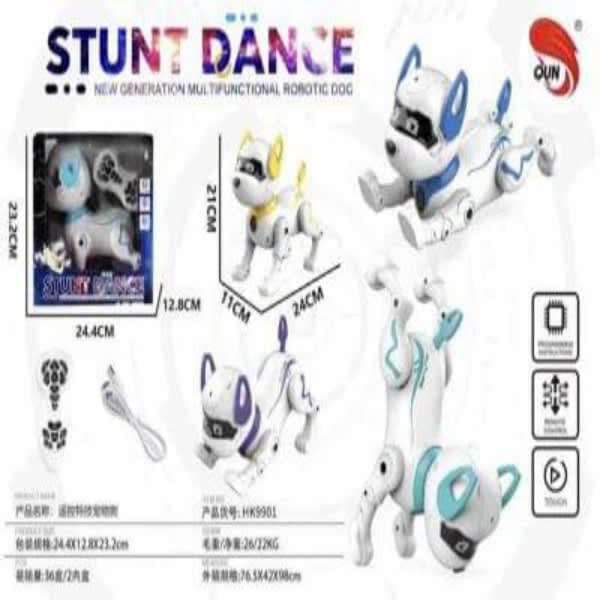 R/C STUNT DANCE MULTFUNCTIONAL ROBOTIC DOG CHARGEABLE  - Wholesale Toys & Return Gifts India