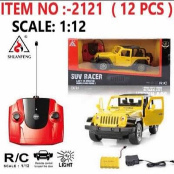 R/C SUV RACER RUBICON JEEP 4*4 CAR CHARGEABLE - Wholesale Toys India