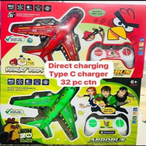R/C AEROBUS ANGRY BIRD & BEN10 CHARGEABLE - Wholesale Toys & Return Gifts India
