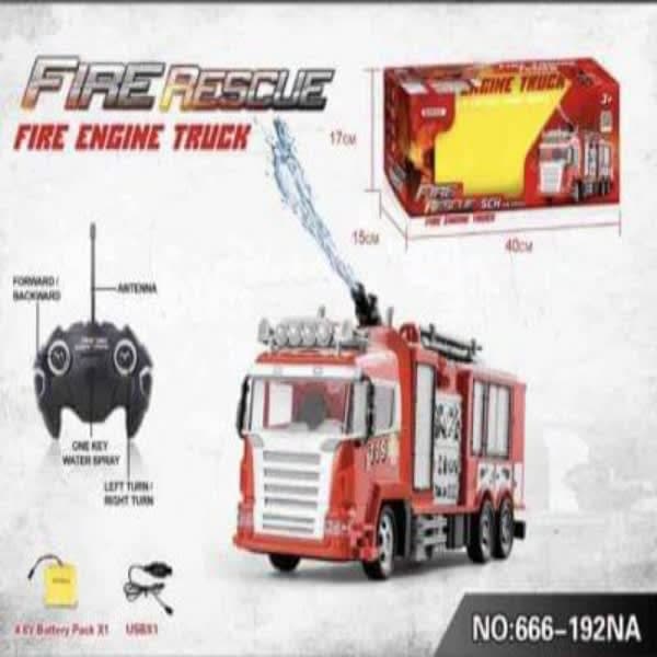 R/C FIRE RESUE ENGINE WITH WATER FUNCTION - Wholesale Toys & Return Gifts India