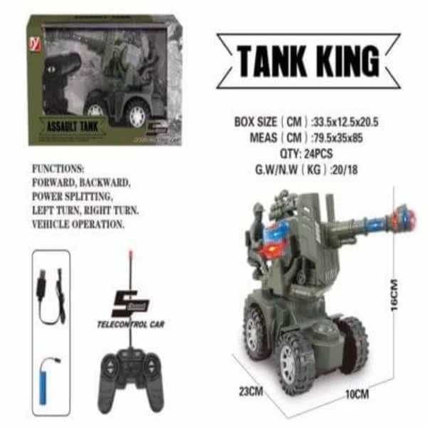 R/C TANK KING 5 CHANNEL CH - Wholesale Toys & Return Gifts India