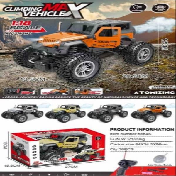 THAR METAL RC CH SMOKE CAR - Wholesale Toys & Return Gifts India