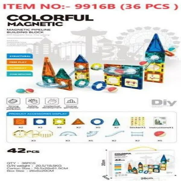 42 pc magna tile blocks  - Wholesale Toys & Return Gifts India
