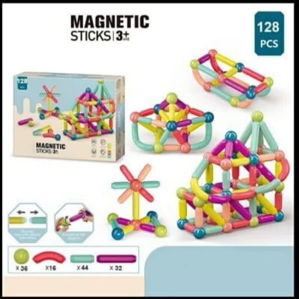 128 pc magnetic stick - Wholesale Toys & Return Gifts India