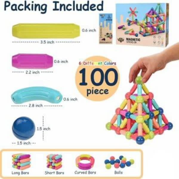 Magnetic 100 pc stick - Wholesale Toys & Return Gifts India