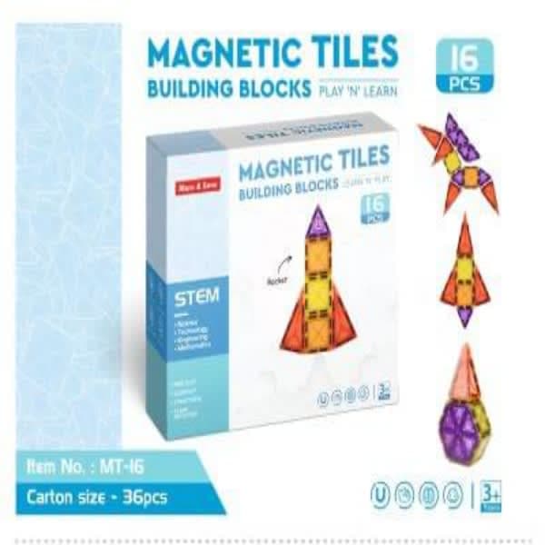 16 pc magna tile  - Wholesale Toys & Return Gifts India