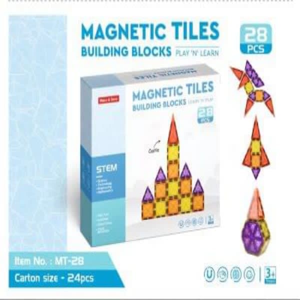 28 pc magna tile blocks  - Wholesale Toys & Return Gifts India