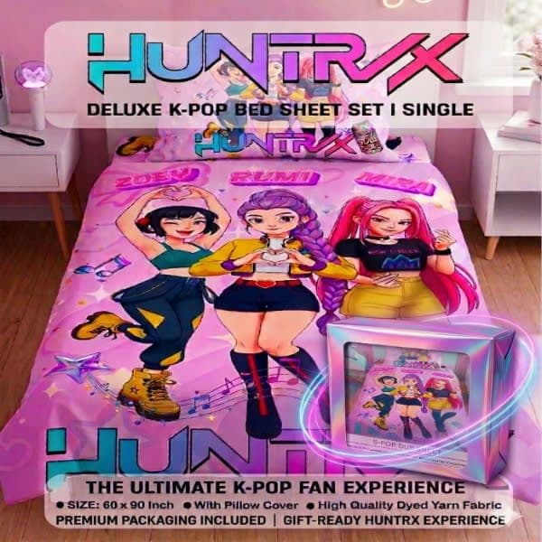 K-pop bad sheet with pillow cover  - Wholesale Toys & Return Gifts India