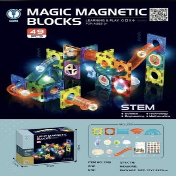 49 pc light magna tiles blocks  - Wholesale Toys & Return Gifts India