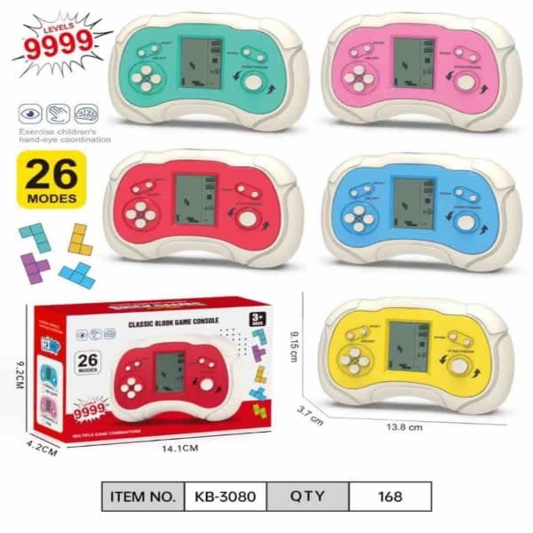 KB-3080 CLASSIC BRICK GAME (6PCS PACK) (150/- PER PCS) (BULK DISCOUNT) - Wholesale Toys & Return Gifts India