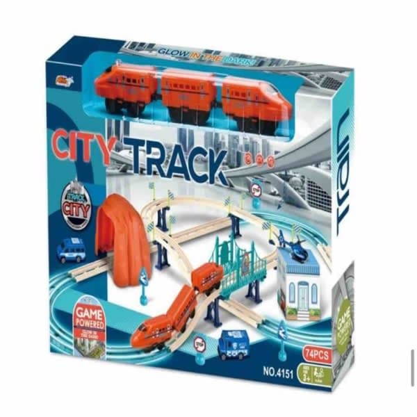 CITY TRACK GLOW IN THE DARK 66 PCS CHARGEABL - Wholesale Toys India