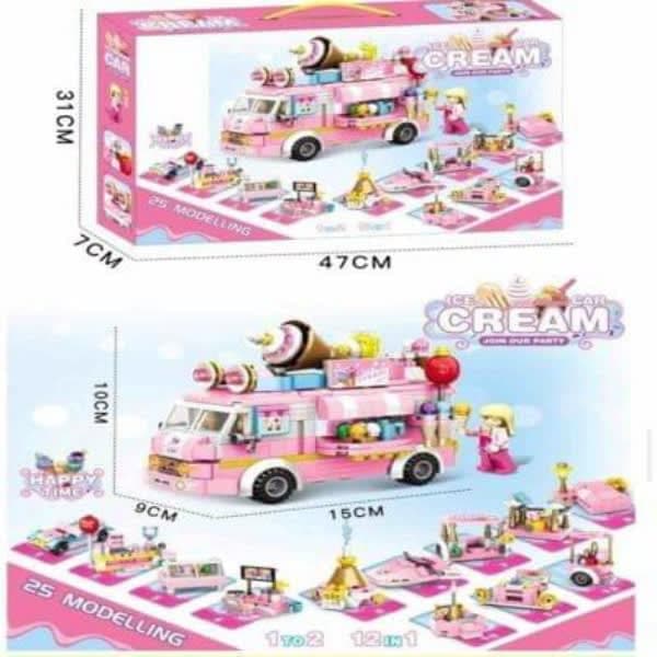 ICE CREAM CAR LEGO BLOCK 623+ PCS - Wholesale Toys & Return Gifts India