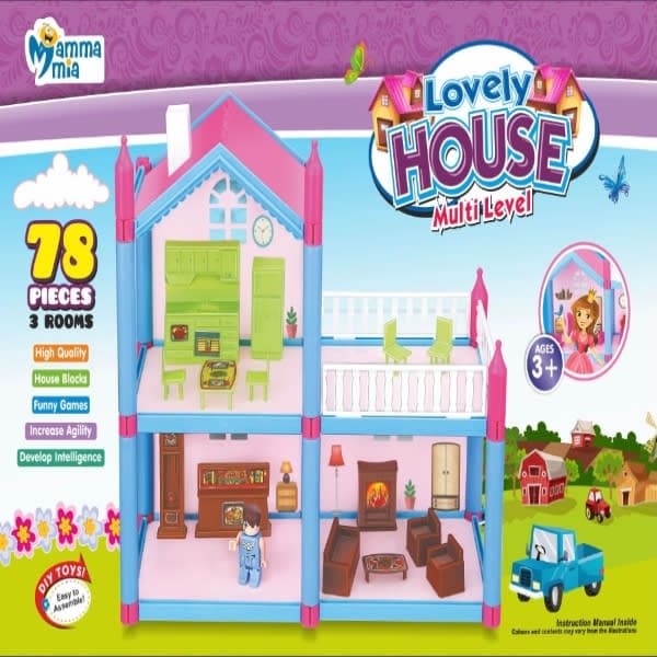 Doll house 78 pc  - Wholesale Toys & Return Gifts India