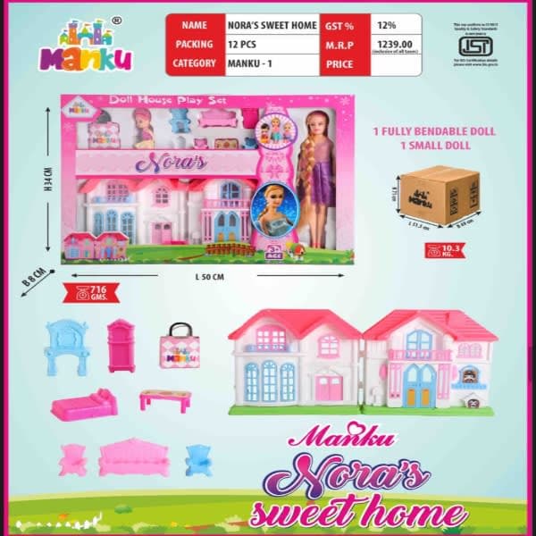 Nora doll house - Wholesale Toys & Return Gifts India
