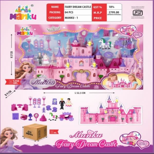 Fairy dream castle doll house  - Wholesale Toys & Return Gifts India