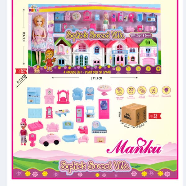 Sophie sweet villa doll house thumbnail