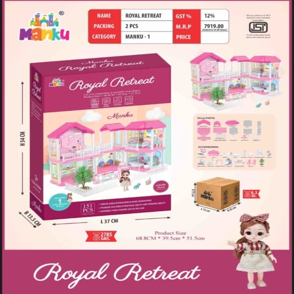 ROYAL RETAL DOLL HOUSE  - Wholesale Toys & Return Gifts India