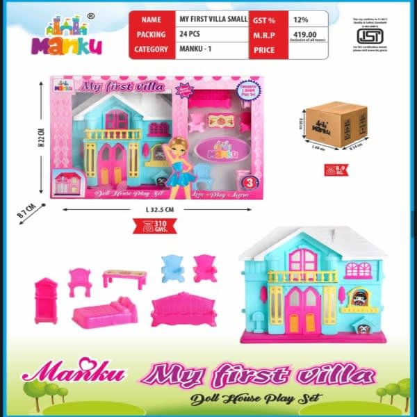 3907 my first villa small doll house - Wholesale Toys & Return Gifts India