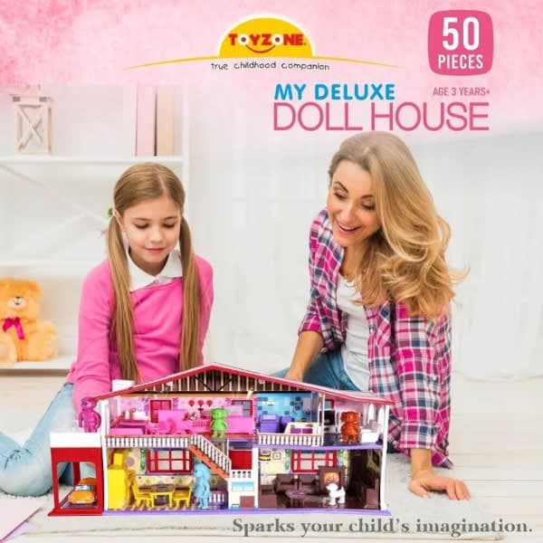 44130 Toy Zone My Doll House (50pcs) - Wholesale Toys & Return Gifts India