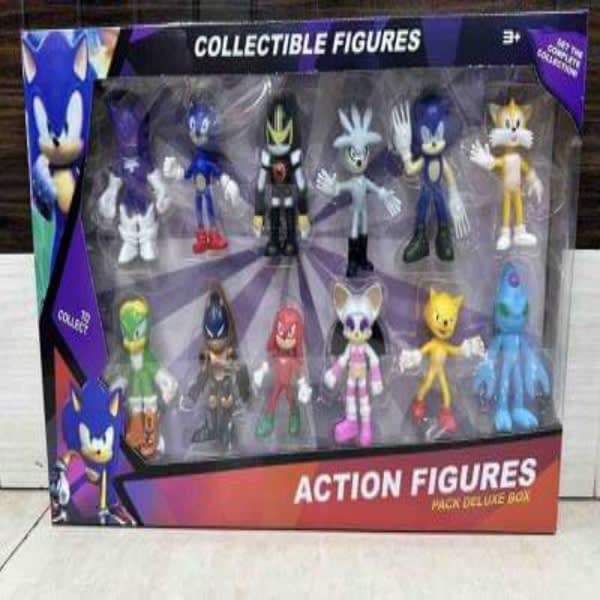 12 PCS SONIC FIGURE SET - Wholesale Toys & Return Gifts India