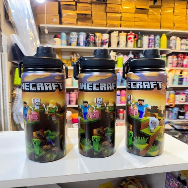 Minecraft steel bottle  - Wholesale Toys & Return Gifts India