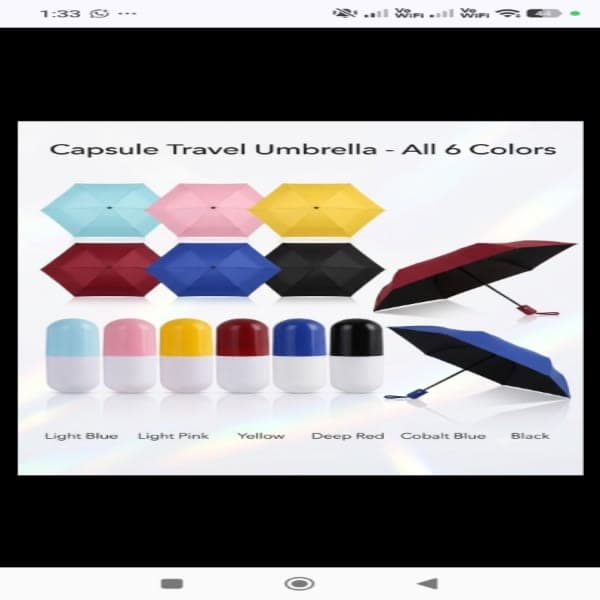 Capsule umberla  - Wholesale Toys & Return Gifts India