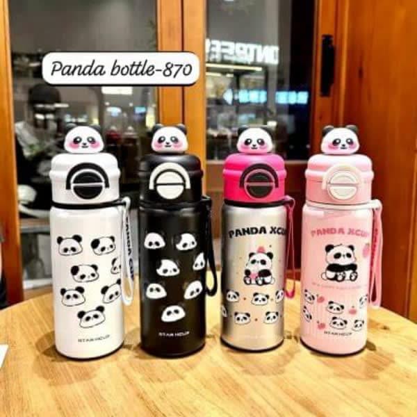 Panda printed steel bottle - Wholesale Toys & Return Gifts India