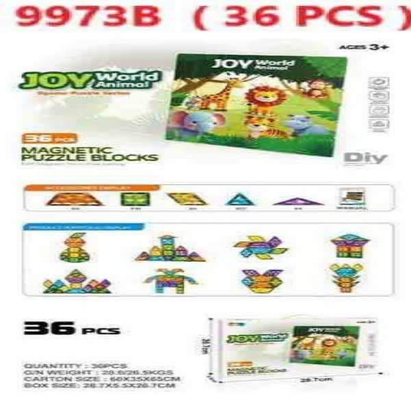 36 pc puzzle magna tiles heavy quality - Wholesale Toys & Return Gifts India