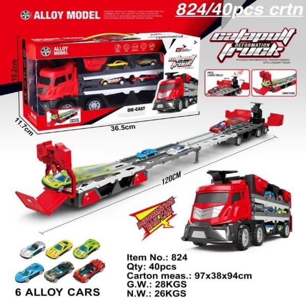 RED CATAPULT TRUCK - Wholesale Toys & Return Gifts India